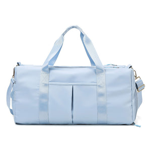 Blue Weekender Duffle Bag