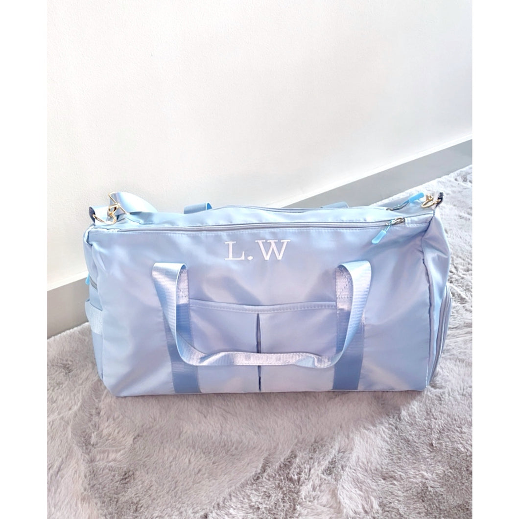 Blue Weekender Duffle Bag