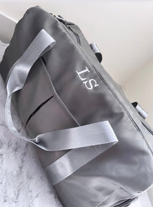 Grey Weekender Duffle Bag