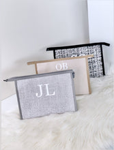 Load image into Gallery viewer, Personalised Grey Clutch Bag
