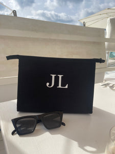 Personalised Black Clutch Bag